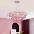 Modern Luxury Crystal Glass Aluminum Branch Water Drop 6/8/10/14 Chandeliers for Dining Room modern luxury lighting fixture
