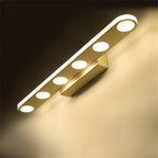 Modern Simple White Long Oval Acrylic Vanity Light 4/6 Light Wall Sconce Lamp Lumendat