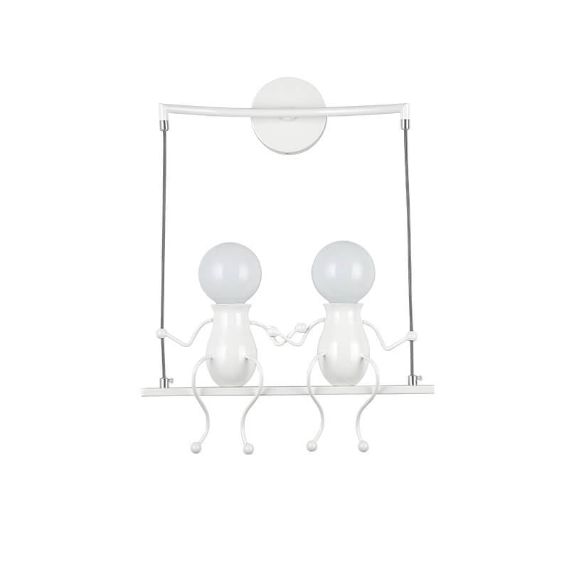Lumendat Contemporary Creative Iron Children's Ball 2-Light Wall Sconce Lamp For Bedroom Lumendat