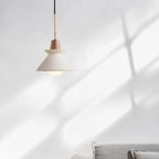 Nordic Minimalist Macaron Wood Cement 1-light Pendant Light Lumendat