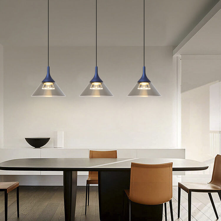 Nordic Creative Cone Aluminum Acrylic LED Pendant Light