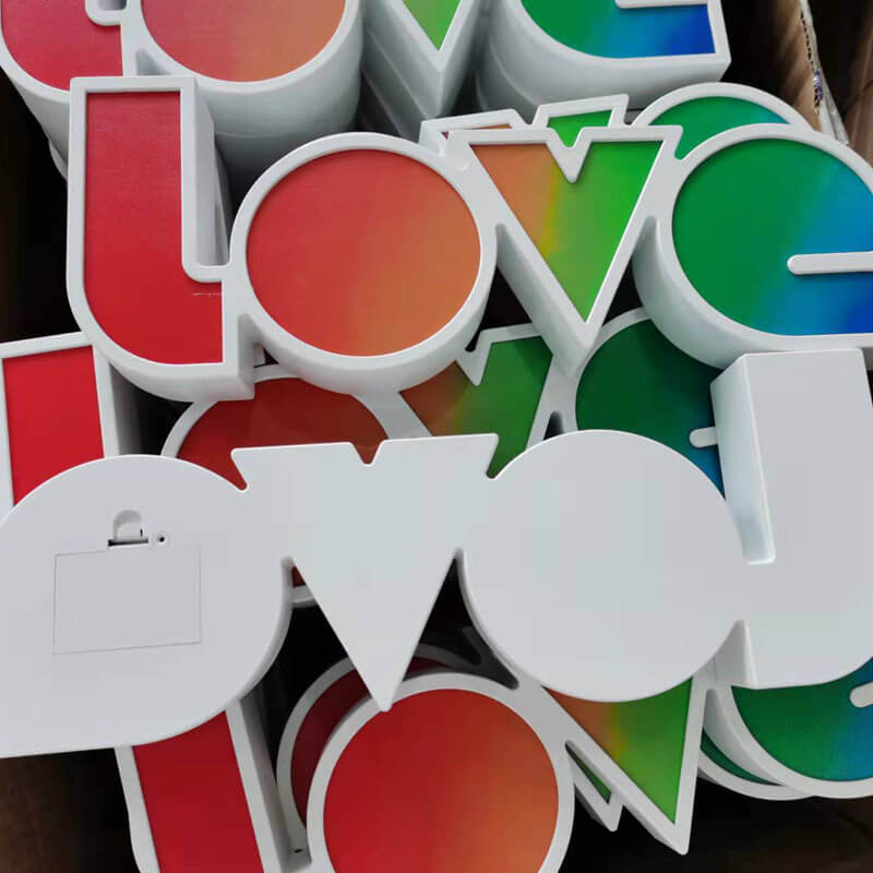 Creative LOVE Letters Wedding Valentines LED Decoration Night Light Table Lamp Lumendat