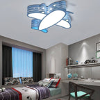 Lumendat Creative Simplicity Airplane Acrylic LED Kids Flush Mount Ceiling Light Lumendat