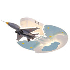 Lumendat Creative Kids Cartoon Aircraft Dimmable Acrylic LED Flush Mount Ceiling Light Lumendat