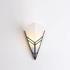Nordic Creative Iron Triangles Geometry 1-Light Wall Sconce Lamp Lumendat