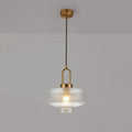 Nordic Light Luxury Oval Clear Glass 1-light Pendant Light BulbSquare