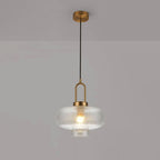 Nordic Light Luxury Oval Clear Glass 1-light Pendant Light BulbSquare