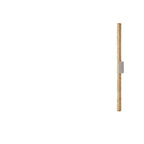 Japanese Wabi-Sabi Yellow Travertine Long Strip LED Wall Sconce Lamp