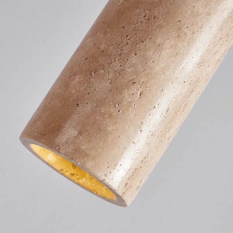 Japanese Wabi-sabi Solid Wood Stone 1/2/3-light Island Light Chandelier BulbSquare