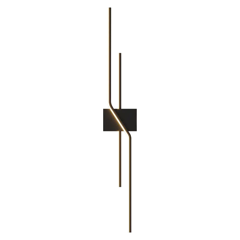 Modern Minimalist Aluminum Geometric Long Straight Line LED Wall Sconce Lamp For Living Room Lumendat