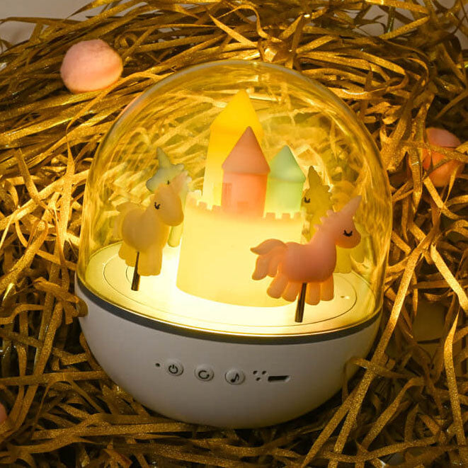 Lumendat Creative Carousel Octavo Bluetooth Kids Night Light Table Lamp Lumendat