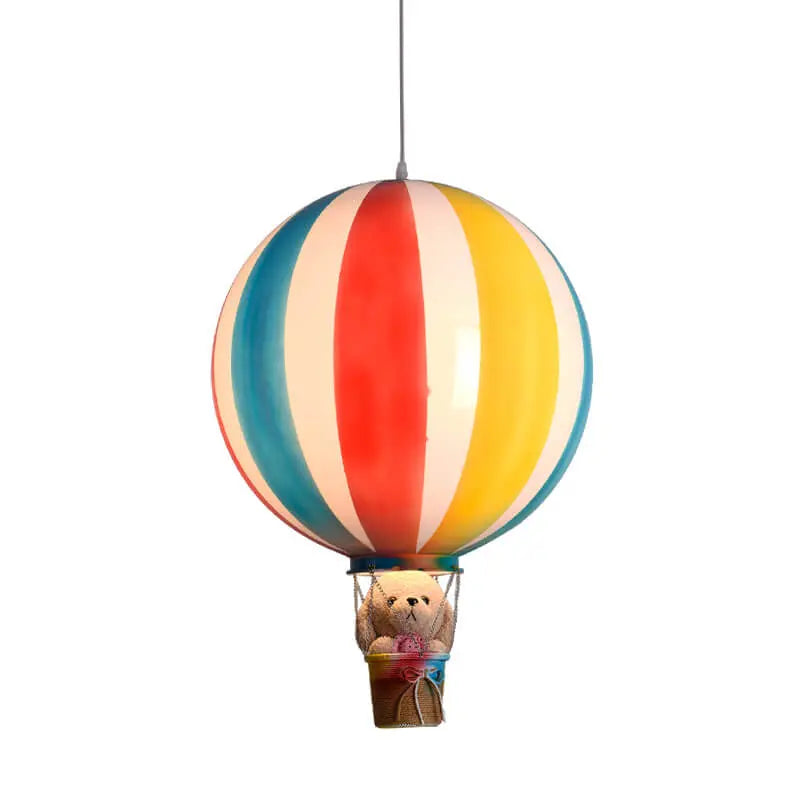 Scandinavian Modern Creative Hot Air Balloon Iron Acrylic 1-light Pendant Light BulbSquare