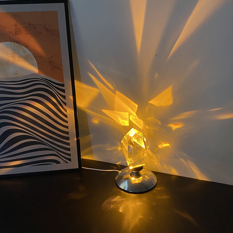 Diamond Crystal Luxury Ambient LED Night Light Table Lamp Lumendat