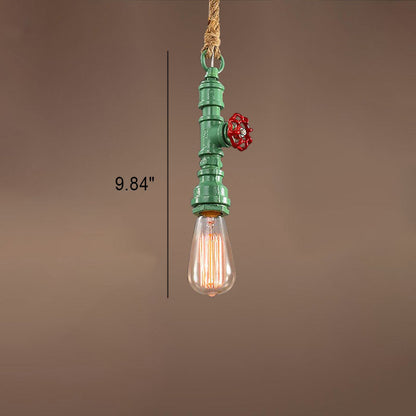 Modern Vintage Industrial Twine Iron 1-light Pendant Light