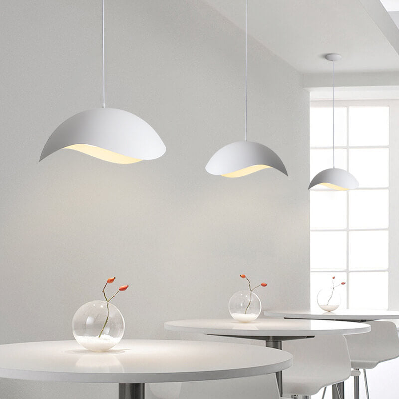 Nordic Minimalist Dome Wave Design LED Pendant Light BulbSquare
