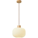 Japanese Minimalist Log Wood Strip Glass Jar 1/2/3 Light Island Light Chandelier Lumendat