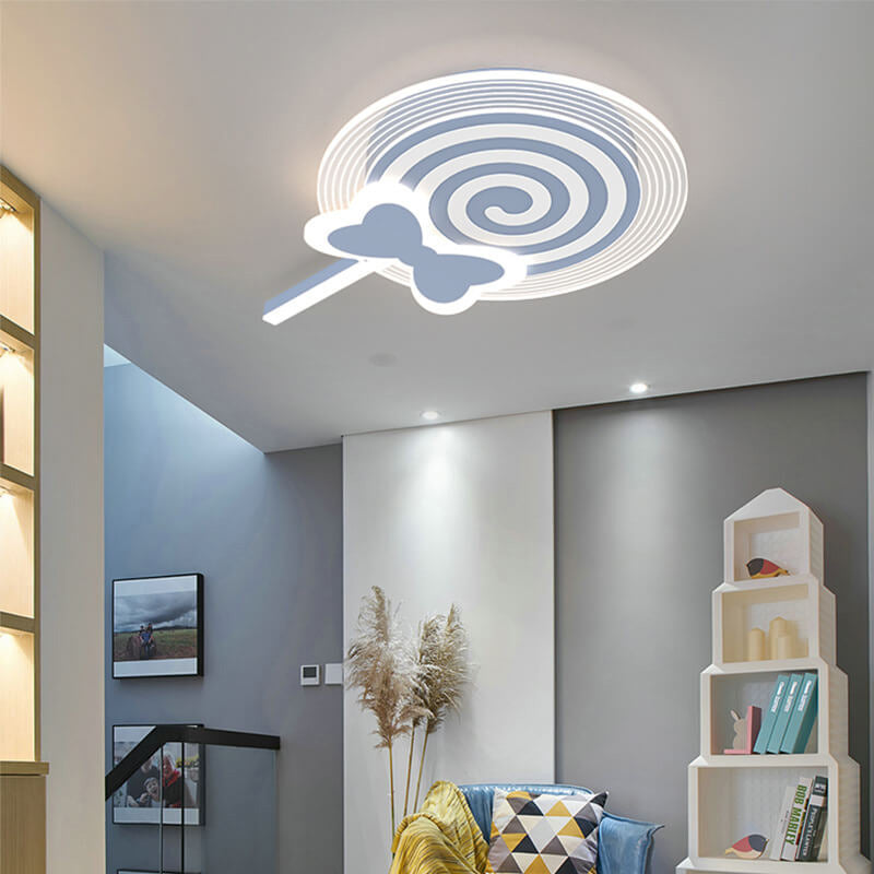 Lumendat Creative Childlike Cartoon Lollipop Design LED Flush Mount Light Lumendat