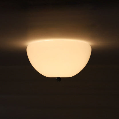 Nordic Minimalist Iron Round Glass Shade 4-light Flush Mount Ceiling Light