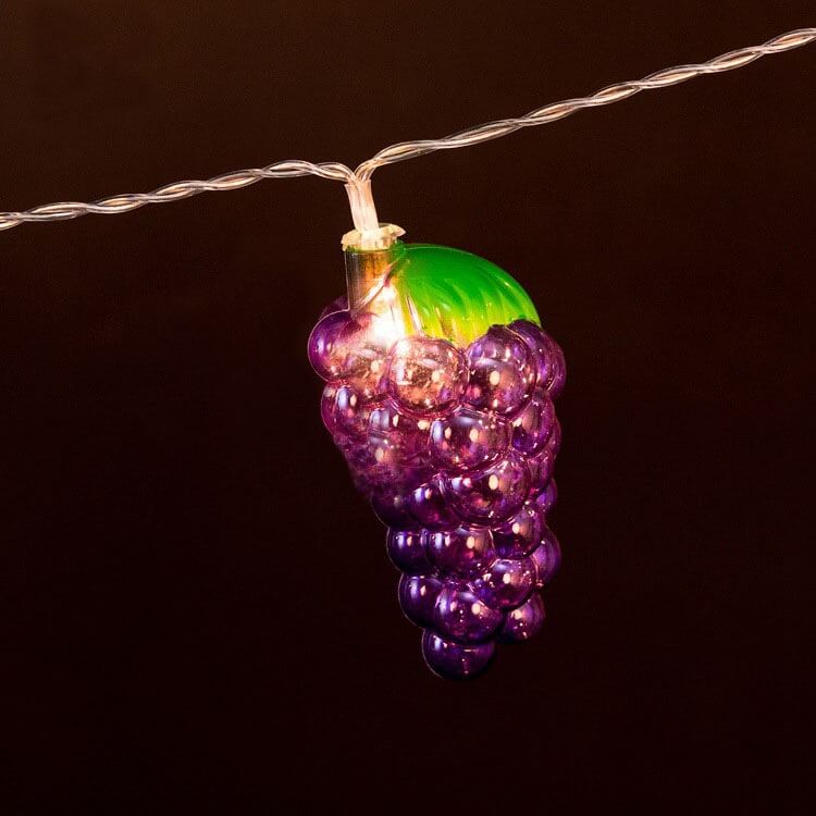 Fruit Grape String Lights LED Battery USB Decorative String Light Lumendat