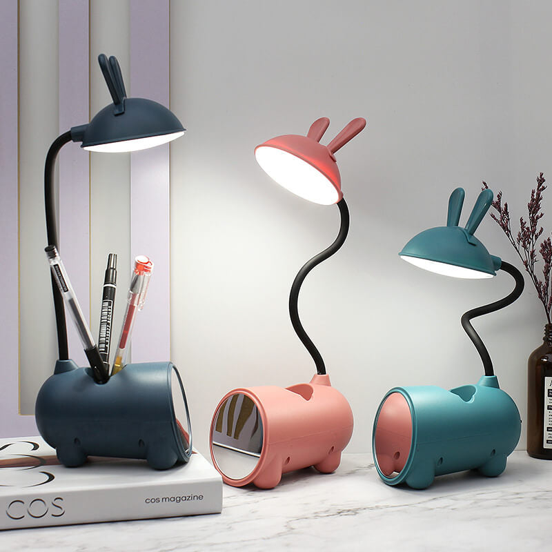 Cartoon Creative Rabbit LED Touch USB Pen Holder Desk Lamp Lumendat