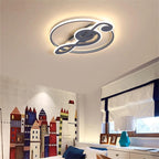 Nordic Creative Music Notes Design LED Flush Mount Ceiling Light BulbSquare