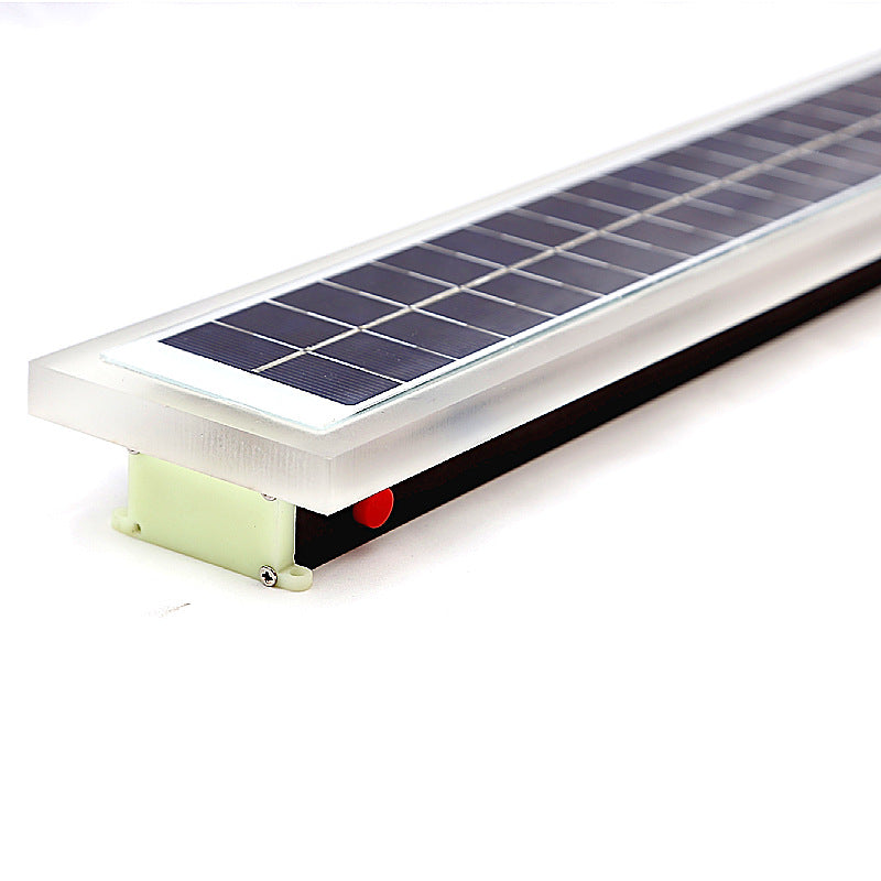 Minimalist Outdoor Solar Rectangular Strip Waterproof Patio LED Wall Sconce Lamp Lumendat