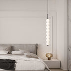 Nordic Creative Brass Spherical Glass Long Strip LED Pendant Light BulbSquare