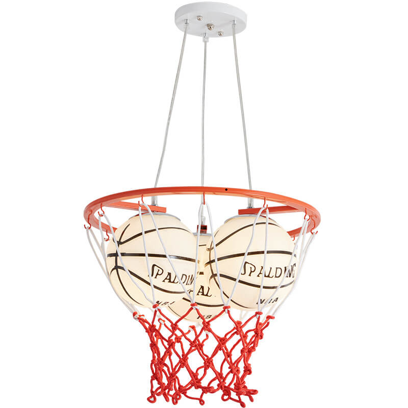 Creative Cartoon Basketball 3-light Kids Chandelier