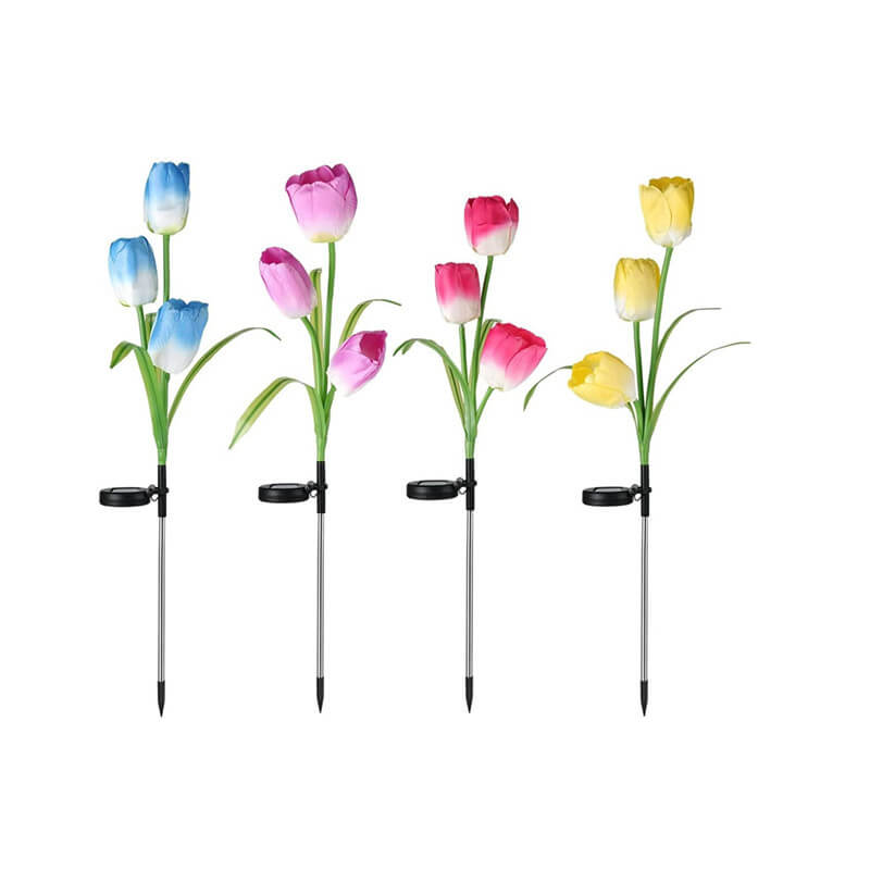 Outdoor Solar Tulip LED Waterproof Lawn Ground Decorative Insert Landscape Light Lumendat