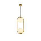 Modern Light Luxury Minimalist Oval Glass Orb 1/2-light Pendant Light BulbSquare