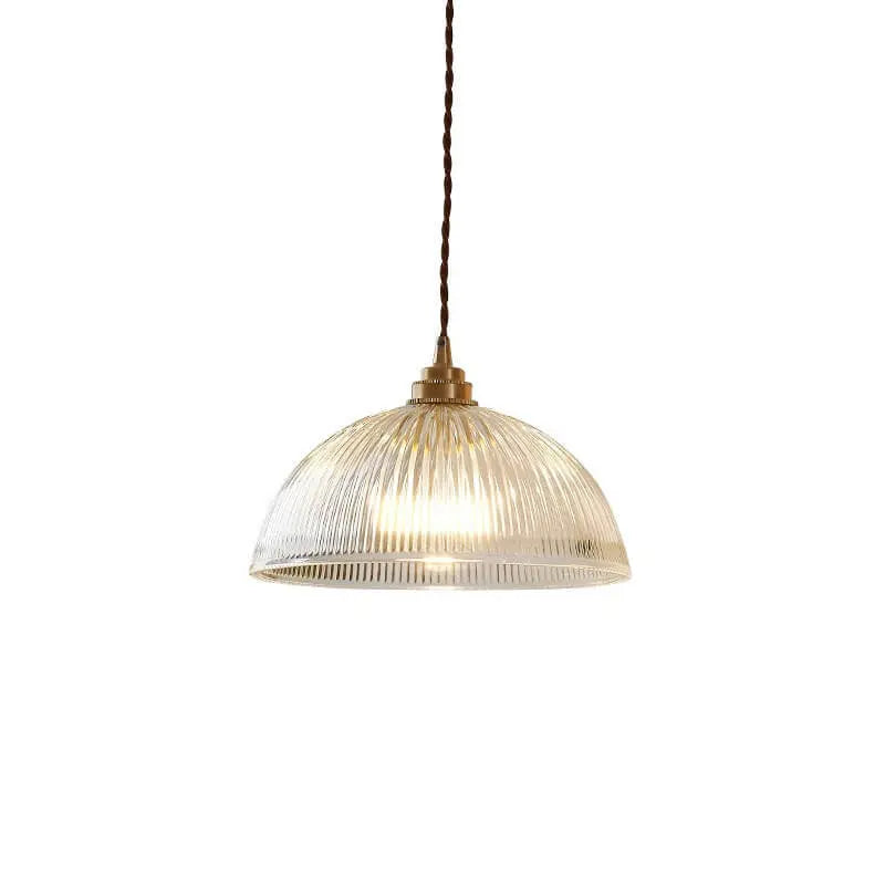 Modern Simple Clear Glass Dome Pot Lid 1-light Pendant Light Lumendat