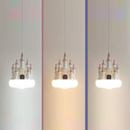 Lumendat Contemporary Nordic Kids Resin PVC PE Castle 1-Light Pendant Light For Bedroom Lumendat