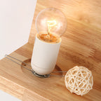Japanese Minimalist Wood Square Glass 1-Light Wall Sconce Lamp