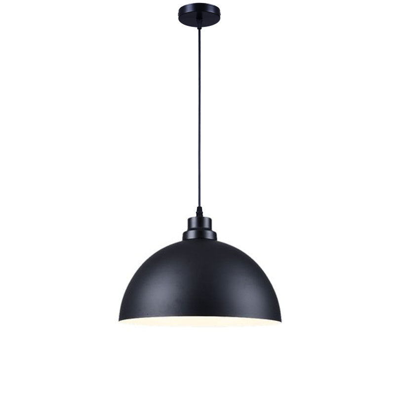 Industrial Simple Iron Dome Pot Lid 1-Light Pendant Light