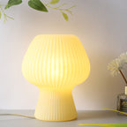 Modern Minimalist Mushroom 1-Light Glass Table Lamp For Bedside Lumendat