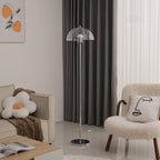 Nordic Vintage Acrylic Clear Dome LED Standing Floor Lamp Lumendat