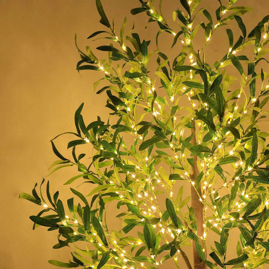 Modern Creative Olive Leaf LED Simulation Plants Decorative Light Lumendat