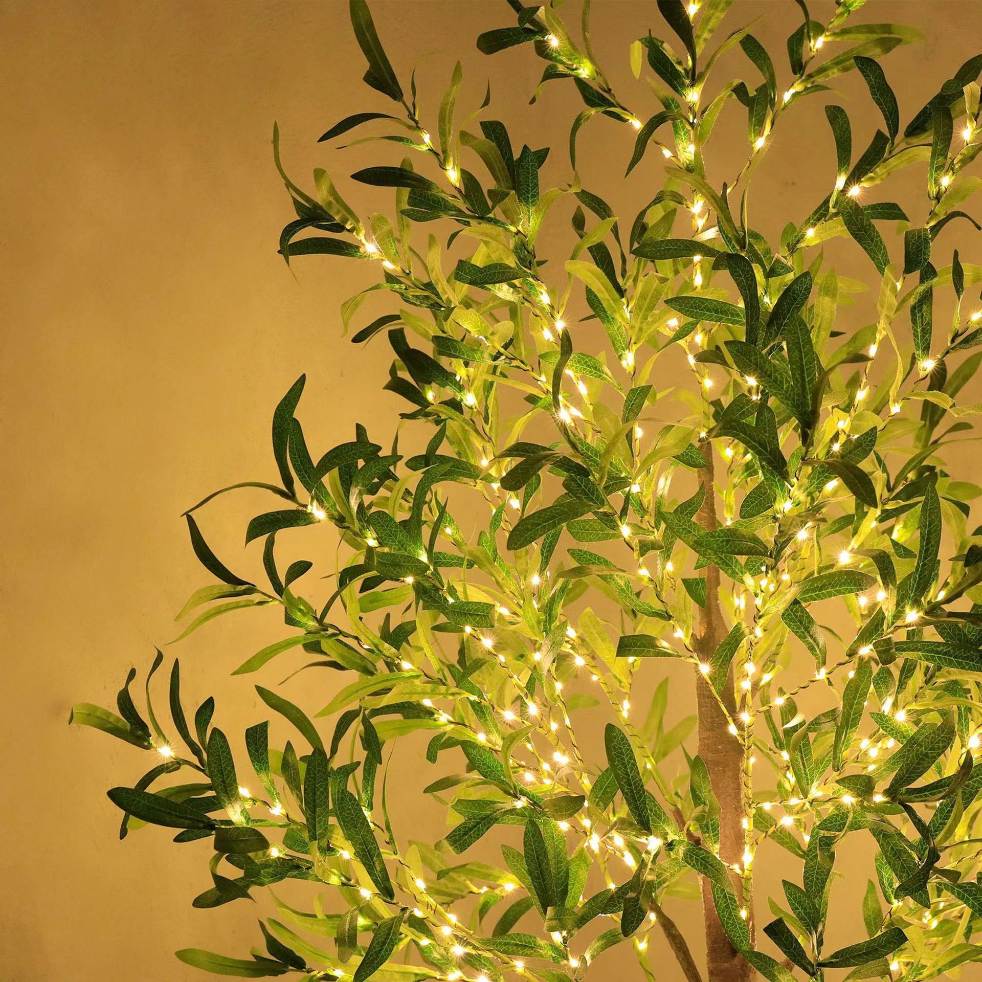 Modern Creative Olive Leaf LED Simulation Plants Decorative Light Lumendat