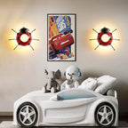 Lumendat Contemporary Creative Cartoon Beetle Acrylic LED Kids Wall Sconce Lamp For Bedroom Lumendat