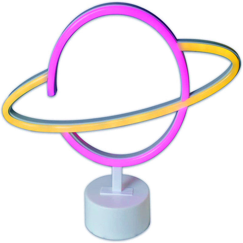 Modern Creative Planet Neon Plastic LED Night Light Table Lamp Lumendat