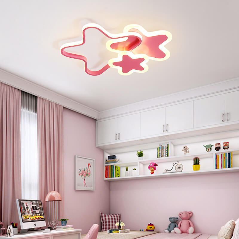 Lumendat Nordic Cartoon Star Shape LED Flush Mount Ceiling Light Lumendat