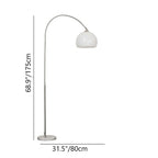 Modern Globe Acrylic Shade Fishing Rod 1-Light Standing Floor Lamp Lumendat