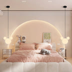 Lumendat Modern Minimalist Milk White PE Mouse 3-Light Kids Chandelier Lumendat