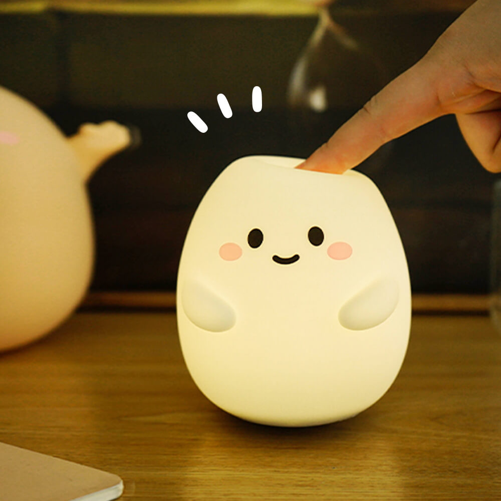 Lumendat Creative Cartoon Egg Silicone USB LED Kids Night Light Table Lamp Lumendat