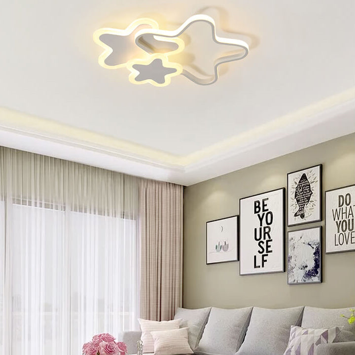Lumendat Nordic Cartoon Star Shape LED Flush Mount Ceiling Light Lumendat