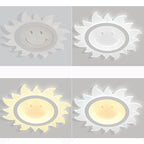 Creative Cartoon Smiley Sun LED Flush Mount Ceiling Light Lumendat
