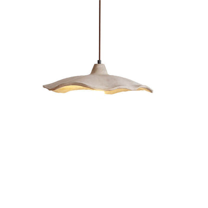 Japanese Vintage Cement Flower Lampshade Island Light Chandelier – 1/2/3 Light