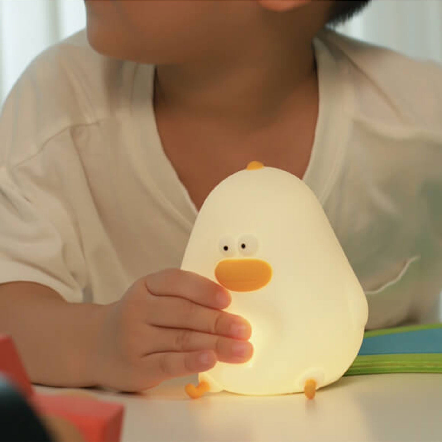 Cartoon LED Silicone Chick Night Light USB Table Lamp Lumendat