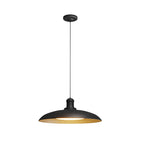 Contemporary Scandinavian Waterproof Carbonized Steel Round 1-light Pendant Light for Outdoor Patio BulbSquare