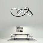 Modern Minimalist Ring Aluminum Strip LED Pendant Light
